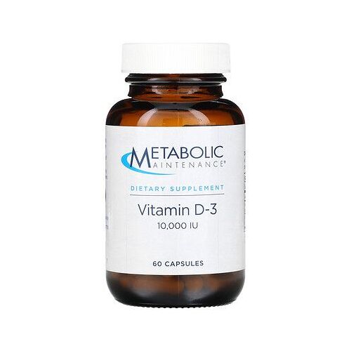 Metabolic Maintenance Vitamin D-3, 10,000 Iu, 60 Capsules 