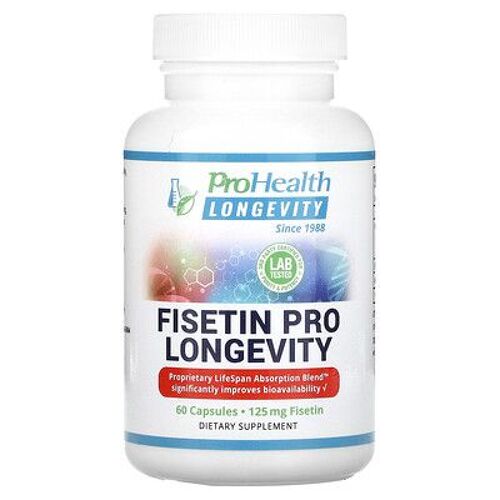 Prohealth Longevity Fisétine Pro Longévité, 125 Mg, 60 Capsules 