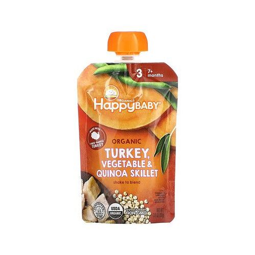 Happy Family Organics Happy Baby, 7 Mois Et Plus, Poêlée De Quinoa Et De Dinde Biologique, 99 G