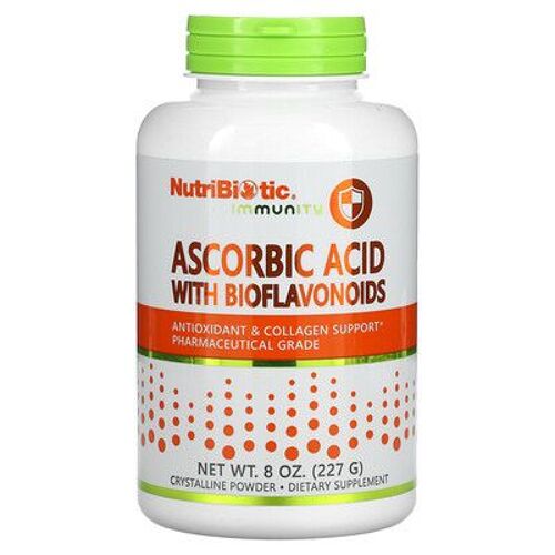 Nutribiotic Immunité, Acide Ascorbique Avec Bioflavonoïdes, Poudre Cristalline, 227 G 