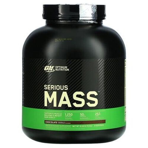 Optimum Nutrition Serious Mass, Poudre Hyper-Protéinée Pour La Prise De Poids, Chocolat, 2,72 Kg 