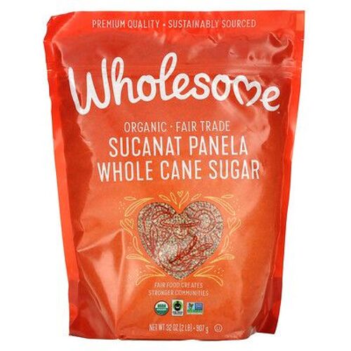 Wholesome Sweeteners Sucanat Paanela Biologique, Sucre De Canne Complet, 907 G 