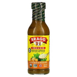 Bragg Vinaigrette Et Marinade Biologiques Au Vinaigre De Cidre, Au Gingembre Et Au Sésame, 354 Ml