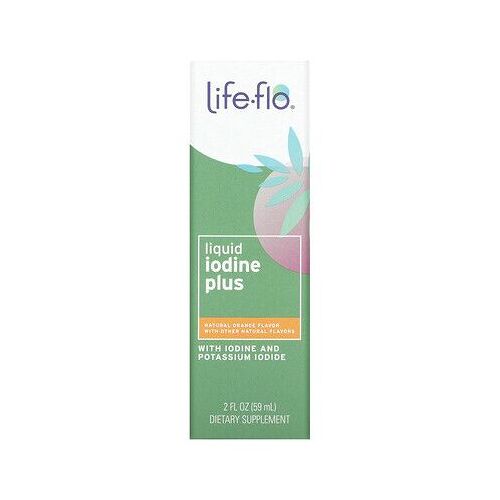 Life-flo Liquid Iodine Plus Gouttes de liquide, Arôme Orange Naturelle, 2 fl oz (59 ml)