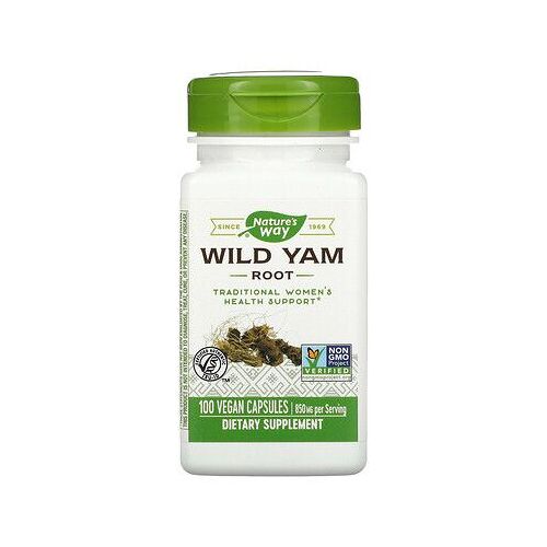 Nature's Way Racine D'igname Sauvage, 425 Mg, 100 Capsules Végétariennes 
