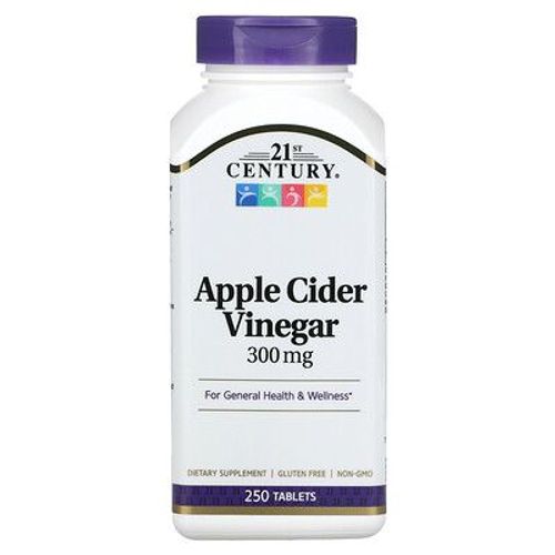 21st Century Vinaigre De Cidre De Pomme, 300 Mg, 250 Comprimés