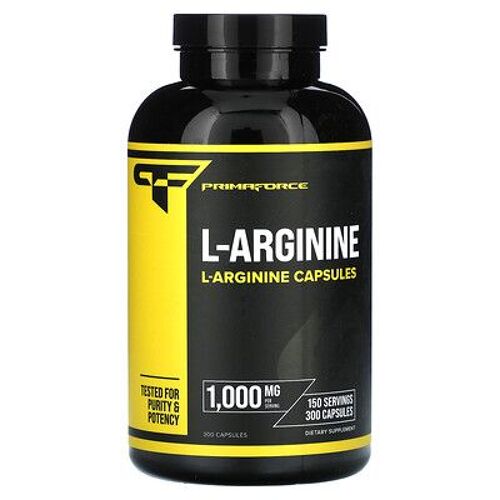 Primaforce L-Arginine, 1000 Mg, 300 Capsules (500 Mg Par Capsule) 
