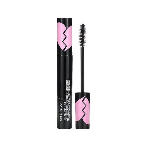 Wet N Wild Mascara Amplificateur Résistant À L'eau Et Aux Ruptures, Ultra Noir, 8 Ml 