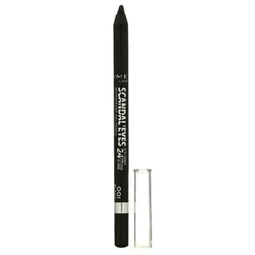 Rimmel London Scandaleyes, Crayon Kôhl Waterproof, Tenue 24h, Noir 001, 1,3 G 
