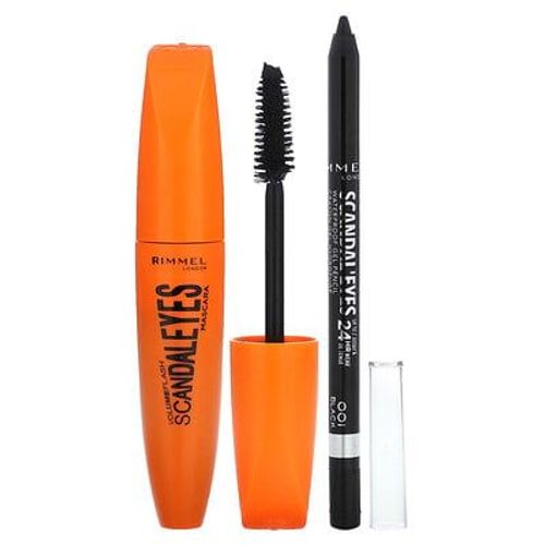 Rimmel London Scandaleyes Mascara Avec Doublure Khôl Kajal, 003 Extreme Black, 2 Pièces 