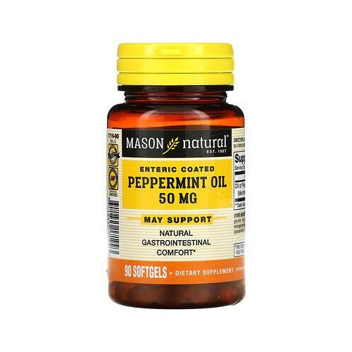 Mason Natural Huile Essentielle De Menthe Poivrée, 50 Mg, 90 Gélules 