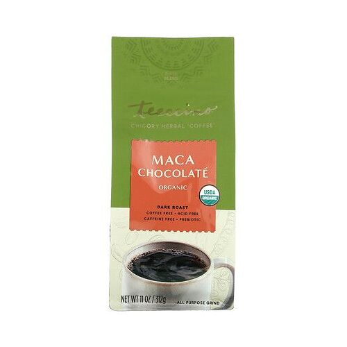 Teeccino Chicorée Biologique « Café », Torréfaction Foncée, Maca Au Chocolat, Sans Caféine, 11 Oz (312 G)