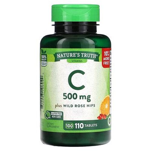 Nature's Truth Vitamine C Et Cynorrhodons, 500 Mg, 110 Comprimés 