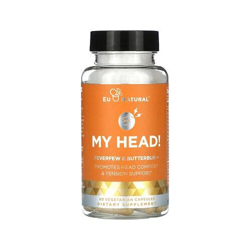 Eu Natural My Head, Grande Camomille Et Pétasite, 60 Capsules Végétariennes 