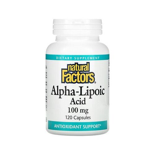 Natural Factors Acide Alpha-Lipoïque, 100 Mg, 120 Capsules 