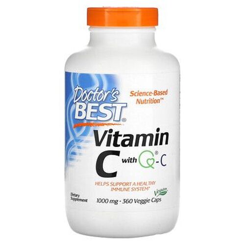 Doctor's Best Vitamine C Avec Q-C, 1000 Mg, 360 Capsules Végétariennes 