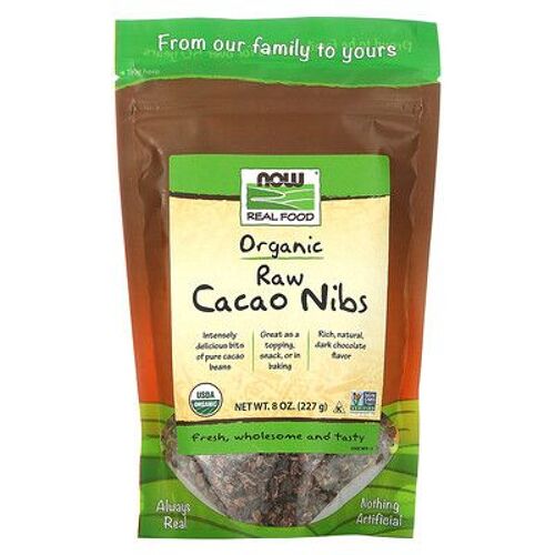 Now Foods Cacao Concassé Cru Et Biologique, 227 G 