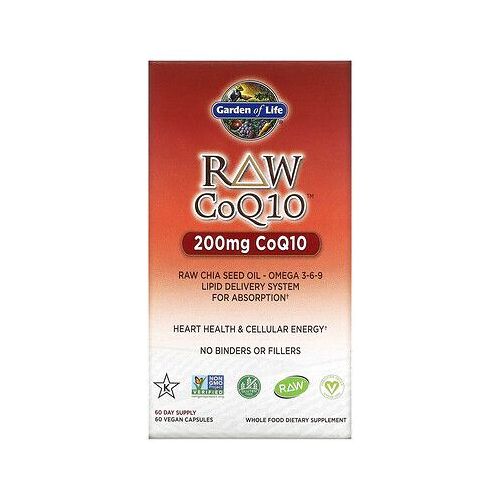 Garden Of Life Raw Coq10, 200 Mg, 60 Capsules Vegan 
