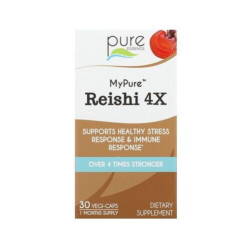 Pure Essence My Pure, Reishi 4x, 30 Capsules Végétariennes 