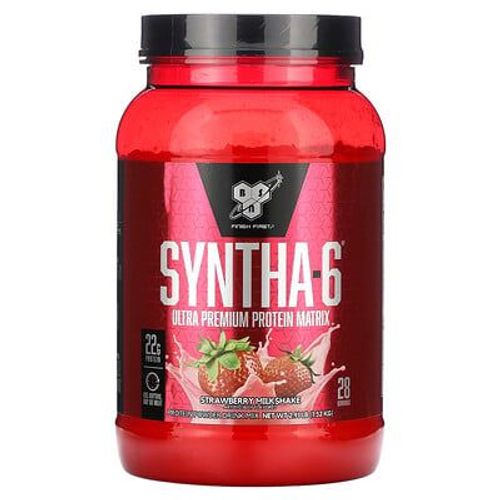 Bsn Syntha-6, Boisson Protéinée En Poudre, Milkshake À La Fraise, 1,32 Kg (2,91 Lb) 
