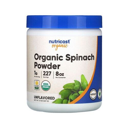 Nutricost Poudre D'épinard Biologique, Non Aromatisée, 227 G