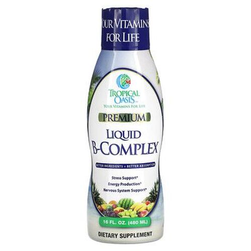 Tropical Oasis Premium, Liquid B-Complex, 16 fl oz (480 ml)