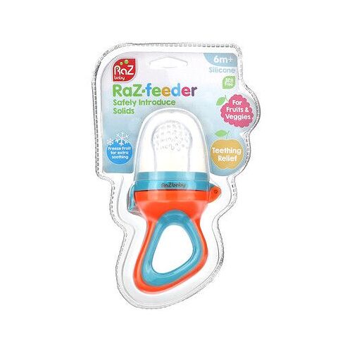 Razbaby Raz-Feeder, 6m+, Rouge Et Bleu, 1 Mangeoire