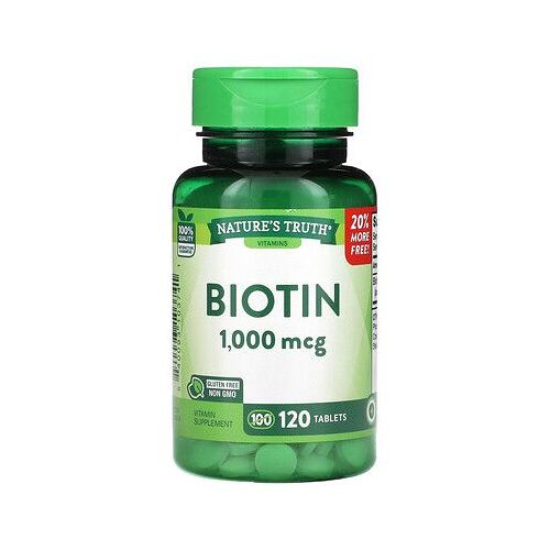 Nature's Truth Vitamines, Biotine, 1000 ?g, 120 Comprimés 