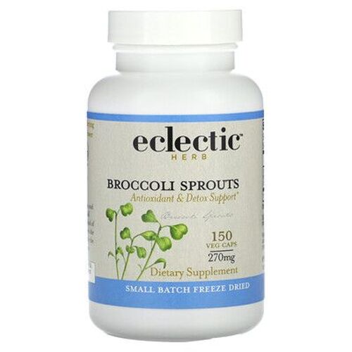 Eclectic Institute Pousses De Brocoli Lyophilisées, 270 Mg, 150 Capsules Végétales 
