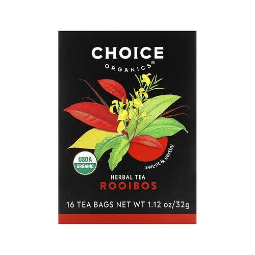 Choice Organic Teas Tisane, Rooibos, Sans Caféine, 16 Sachets De Thé, 32 G