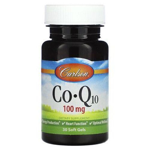 Carlson Co-Q10, 100 Mg, 30 Capsules Molles 