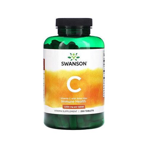 Swanson Vitamine C Et Cynorrhodons, 1000 Mg, 250 Comprimés 