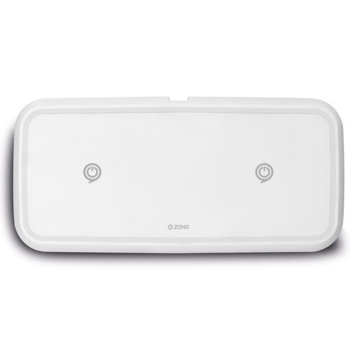 Zens Chargeur Rapide Double Sans Fil Chargeur Sans Fil 10w Blanc