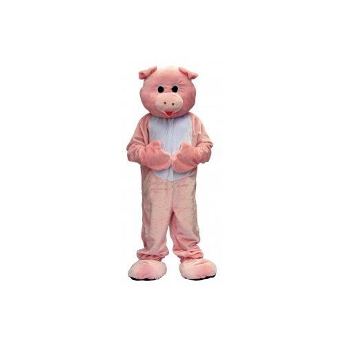 Deguisement Cochon Rose Adulte, Homme Et Femme - Mascotte Luxe, Taille Unique - Set Big Costume Geant Integral Et Carte Animal