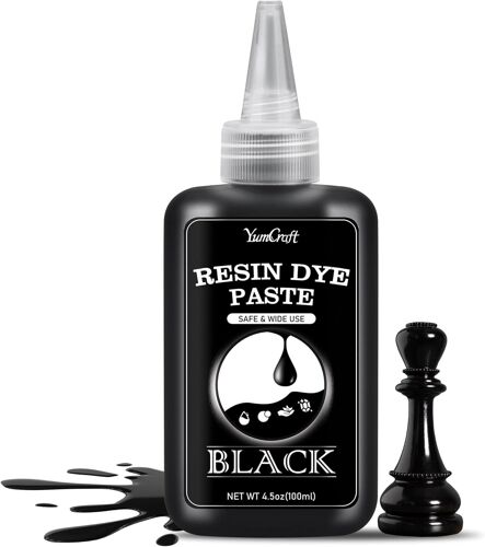 Kalanka-Pâte Colorant Résine Époxy Noire 100ml & Pâte Pigmentée Noire, Concentrée Pour Résine D¿Art Uv, Fabrication De Bijoux, Peinture, Vagues Océaniques, Cellules, Laçage, Dessous De Verre & Diy