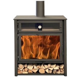 Poêle à bois modèle ZEUX FOUR 11 KW