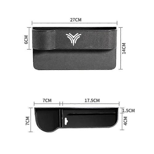 Boîte De Rangement Latérale De Contrôle Central De Voiture Multifonction Plateau De Téléphone Portable Accessoires Intérieurs Pour S V