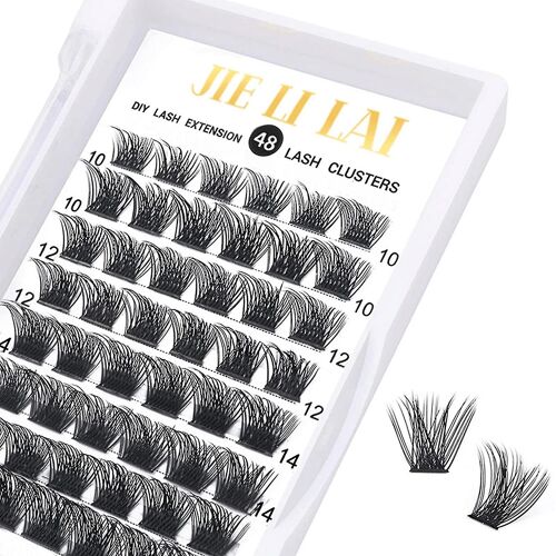 Extension Faux Cils Wide Stem Cils Individuels Cils C/D Curl 8-16mm Longueur Bricolage Cils 