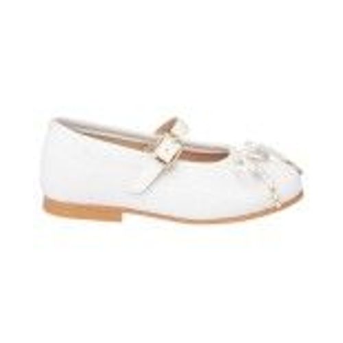 Angelitos 1557 Ballet Lin Buckle Ballet Blanc - 23