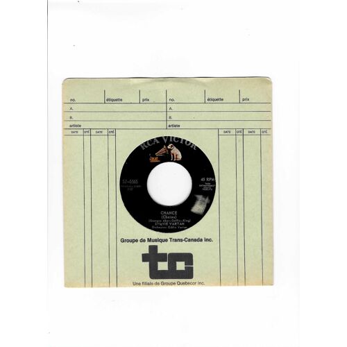 45 Tours Sylvie Vartan Canada : Chance, Réponds-Moi