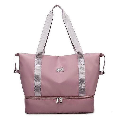 Grande Capacité Nylon Imperméable Fitness Fourre-tout Simple Sac À Bandoulière Voyage Bagages Sac