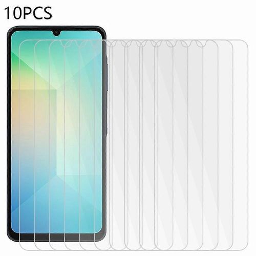 10pcs Pour Samsung Galaxy A06 Protecteur D¿Écran Verre Trempé 2.5d 0.3mm Haute Définition