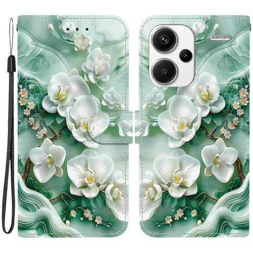 Pour Xiaomi Redmi Note 13 Pro+ 5g Coque Impression De Motif Portefeuille À Rabat En Cuir Anti-Chute Couverture De Téléphone