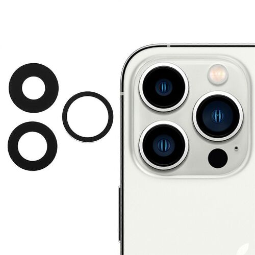 Lot De 3 Caches D'objectif De Caméra Arrière Oem Pour Iphone 13 Pro 6,1 Pouces/13 Pro Max 6,7 Pouces