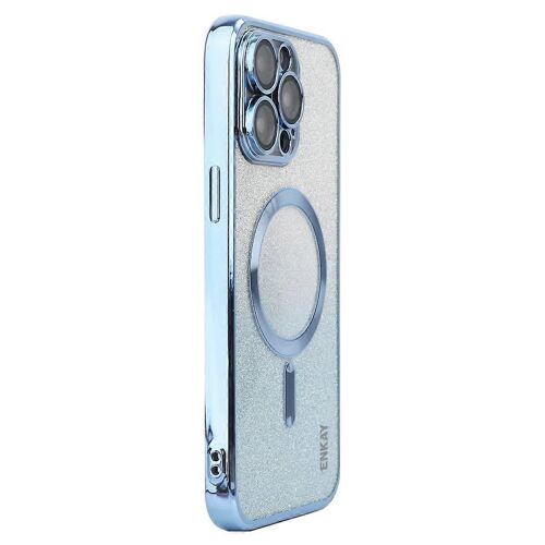 ENAKY HAT PRINCE Pour iPhone 14 Pro Max Coque TPU compatible avec le papier scintillant MagSafe