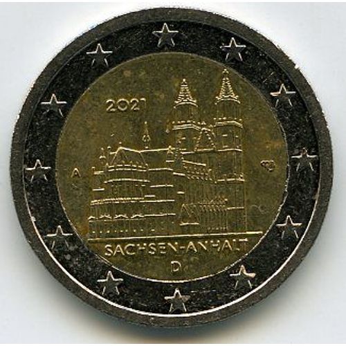 Allemagne 2 Euros 2021 Atelier A Commémorative Sachsen-Anhalt