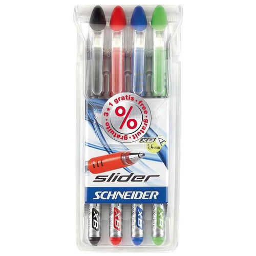 Schneider Stylo À Bille Slider Basic Pte Extra Large Pochette 4