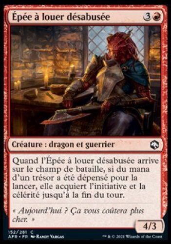 Épée À Louer Désabusée (Jaded Sell-Sword) Foil Afr 152 Commune Afrc0152f Detd Aventures Dans Les Royaumes Oubliés (D&d Dungeons & Dragons The Forgotten Realms) Magic L'assemblée (The Gathering) Mtg