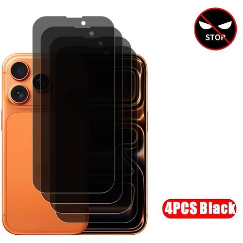 Protecteur D'écran Pour Iphone 17 Pro Max,4 À 1 Pièces,Verre Trempé,Film De Téléphone Anti-Regard.4pcs.Iphone 17