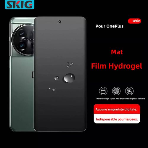 Film Hydrogel Mat Pour Oneplus 13 12 12r 11 11r 10 9 8 7 7t Pro,Protecteur D'écran Sans Empreinte Digitale,Pas En Verre Trempé.Oneplus 10 Pro.2pcs Front